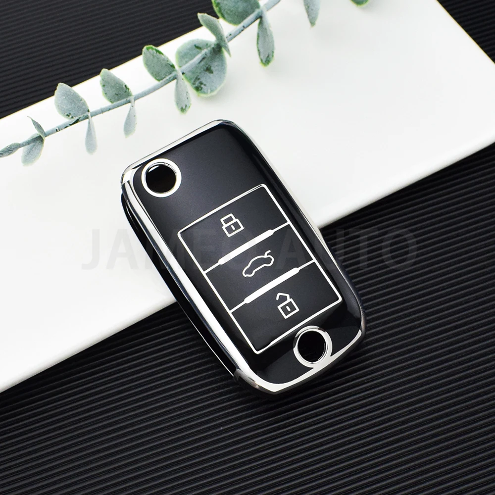 For MG MG3 MG5 MG6 MG7 MG ZS GT GS for Roewe RX5 350 360 750 TPU Car Flip Key Case Cover Shell Fob Keychain Accessories