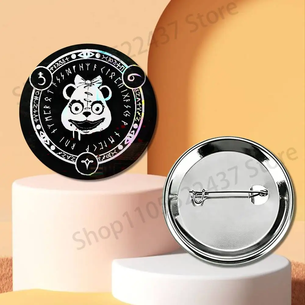 HOT Game D-Dark Deception Enamel Pins Badge Round Brooch for Backpack Decor Accessories 25/32/44/58/75mm