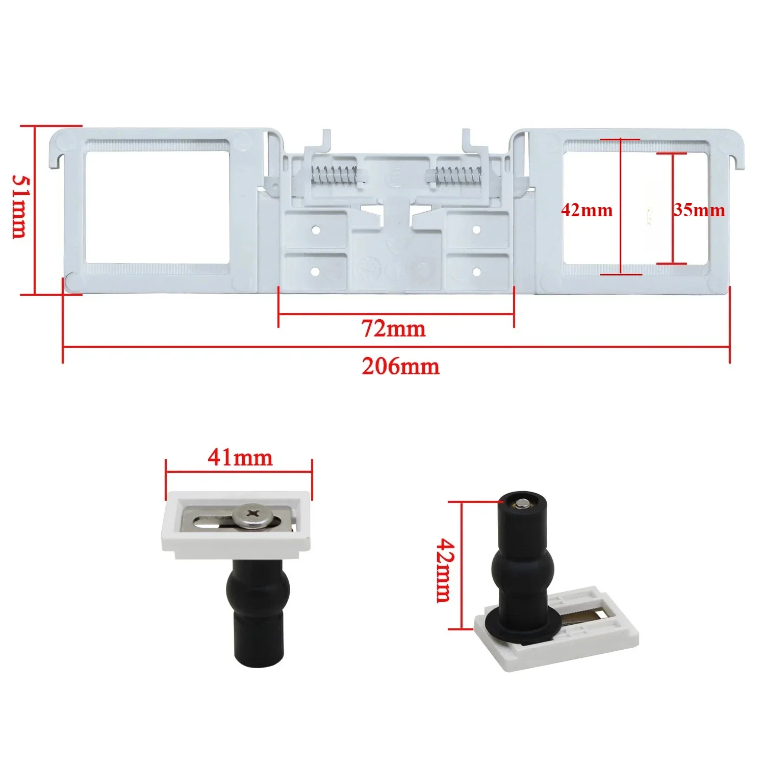 Toilet Seat Accessories Frame Screw Base Bracket Plug In Board Connector Universal Fixed Snap Plate Bolt