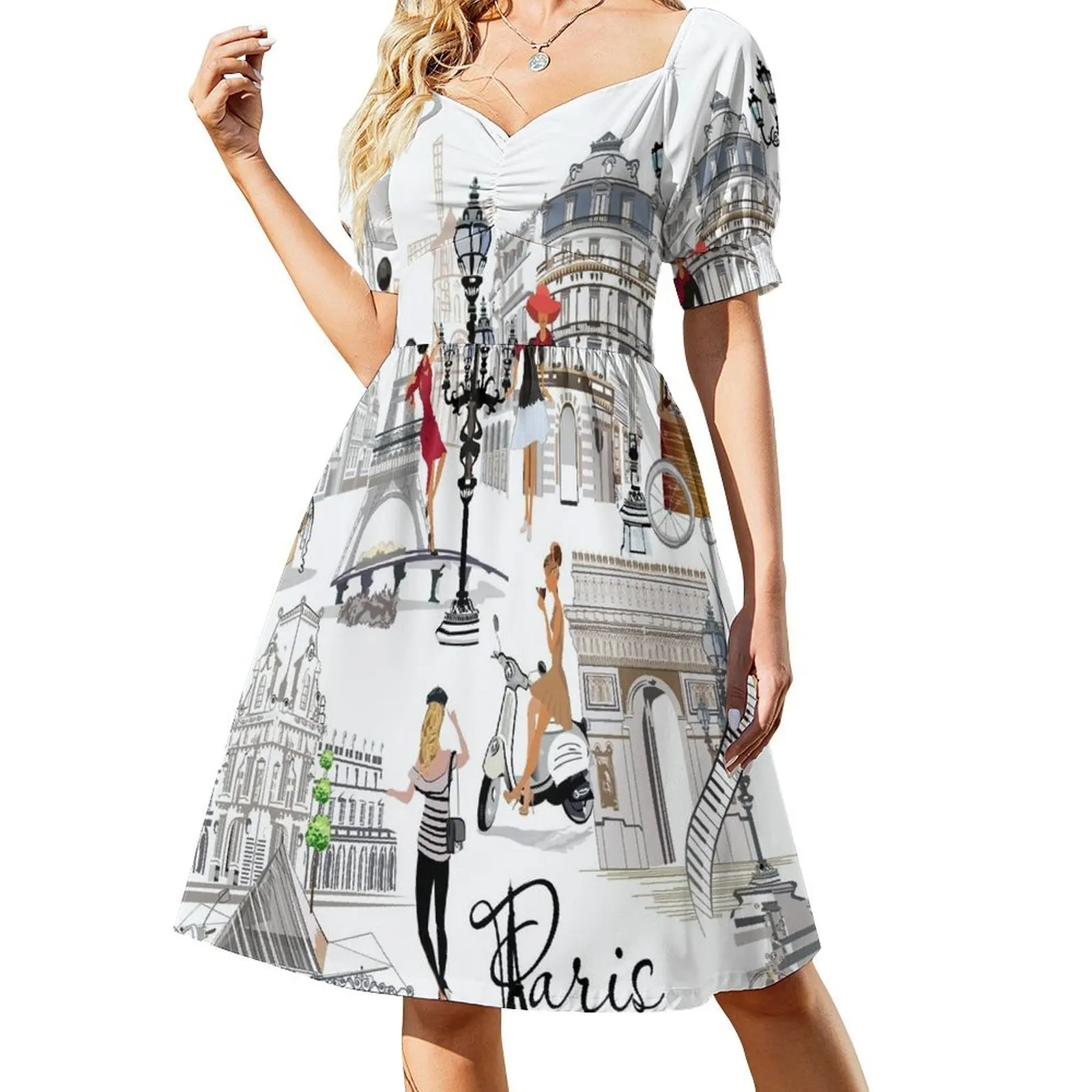 

Travel to Paris Short Sleeved Dress wedding dresses for parties women's summer dresses 2025 women's summer clothing 2025 Dress