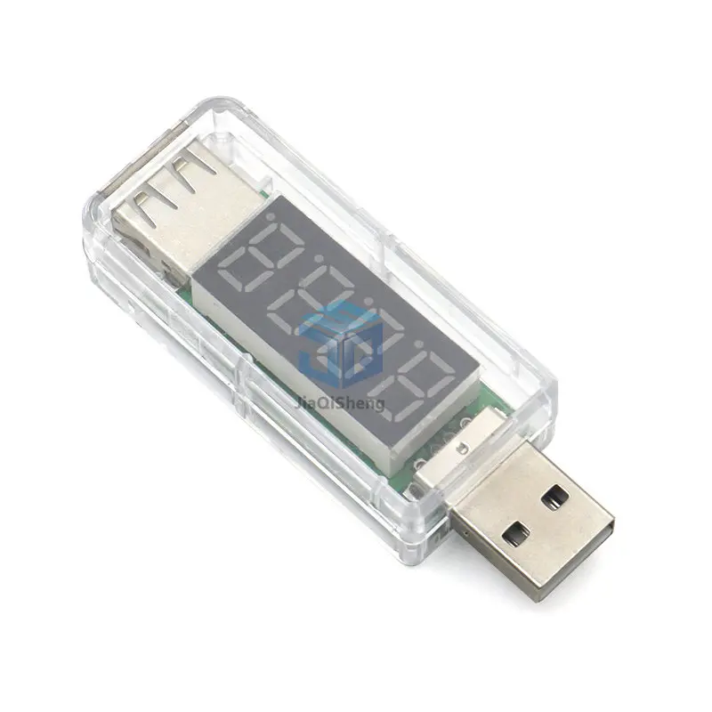 Digital USB Mobile Power charging current voltage Tester Meter Mini USB charger doctor voltmeter ammeter Turn transparent