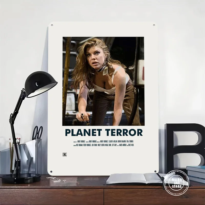 Planet Terror 3D Texture Metal Poster Customized Wall Art Tin Sign Gift for Mancave Decor Luxury Decoration Home Decor Items