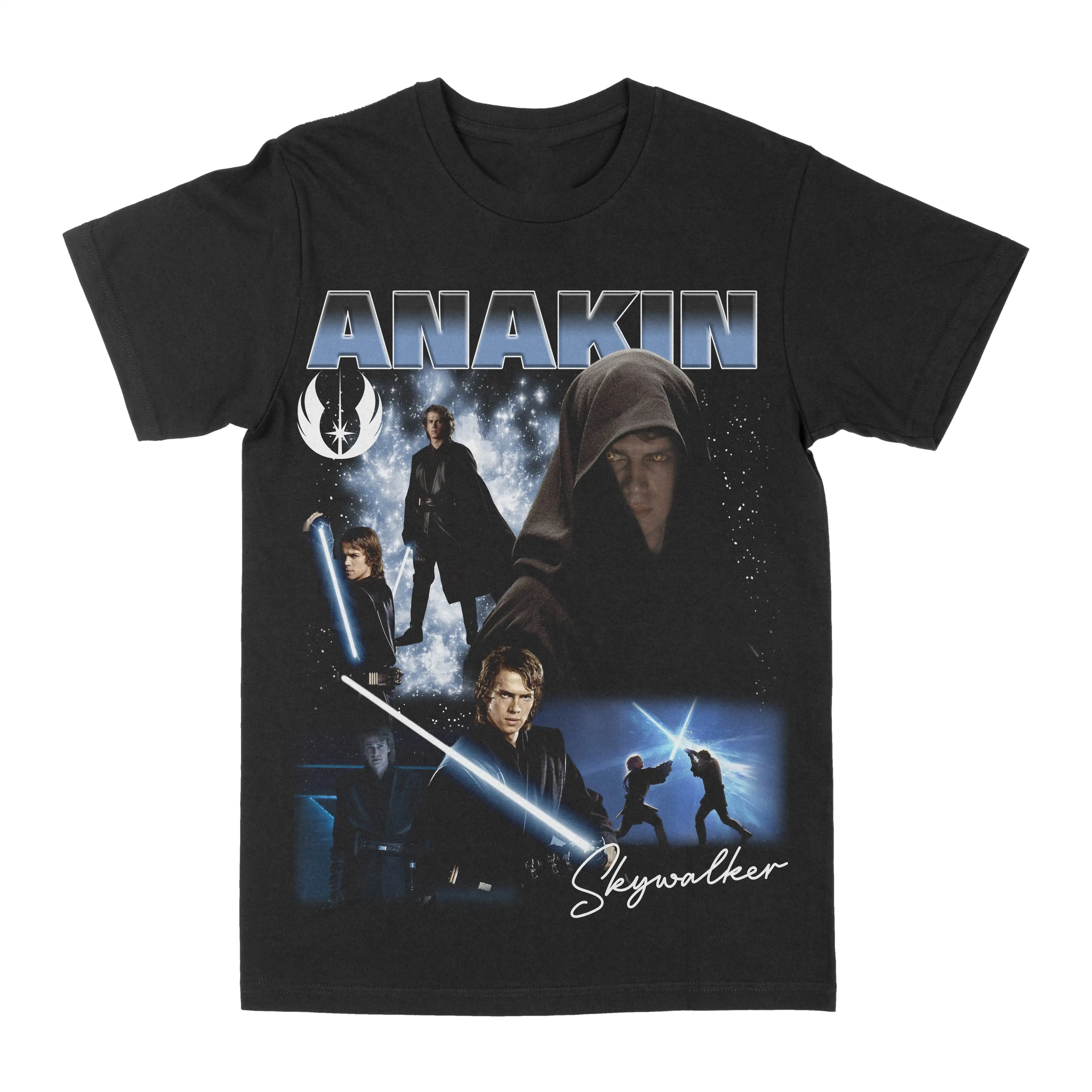 

Футболка с принтом Planet Anakin Skywalker, летняя роскошная брендовая футболка из чистого хлопка для мужчин и женщин с короткими рукавами