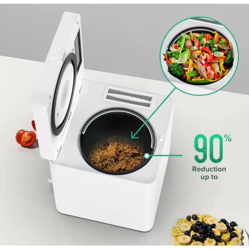 Electric   Customized Odor-Free 42dB Low Noise Stainless Steel App-Controlled Automatic Green Cone Composter 2.5L Capacity
