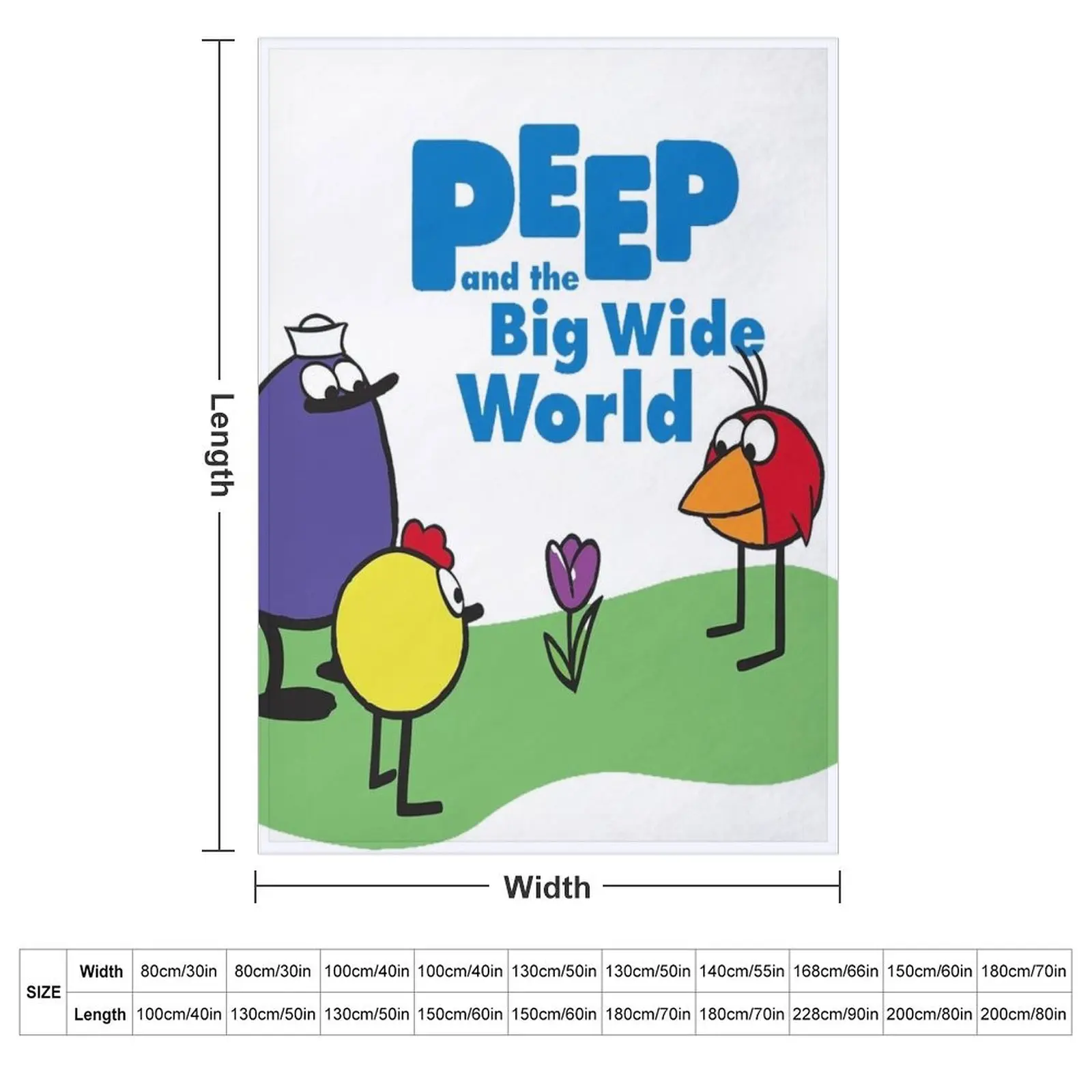 Peep and the Big Wide World 2022 Throw Blanket couch cozy soft plush fuzzy picnic outdoor blanket