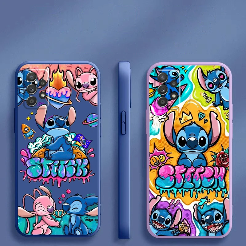 Cartoon Stitch Bady For Samsung Galaxy A73 A72 A71 A54 A53 A52 A34 A33 A32 A22 A23 A24 A25 A15 A13 A05 Phone Case Back Carcasa