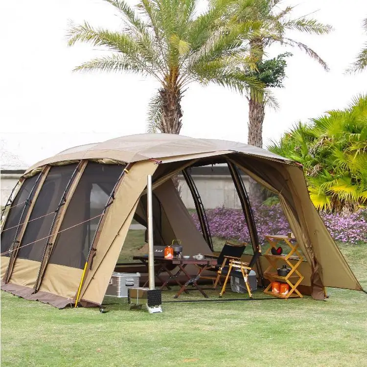 

5-8 Person Luxury Tunnel Tent Waterproof Outdoor Tent Two-in-one Tent