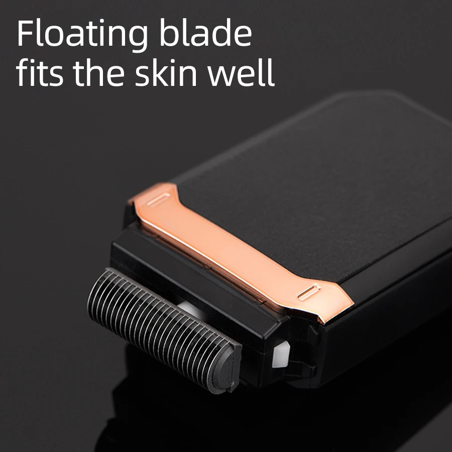 Stainless steel electric shaver, USB rechargeable reciprocating shaver, portable men's shaving device image 5