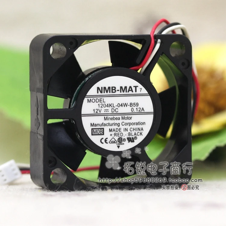 1204KL-04W-B59-B00 3010 12V 0.12A 9CM Double Ball Cooling Fan