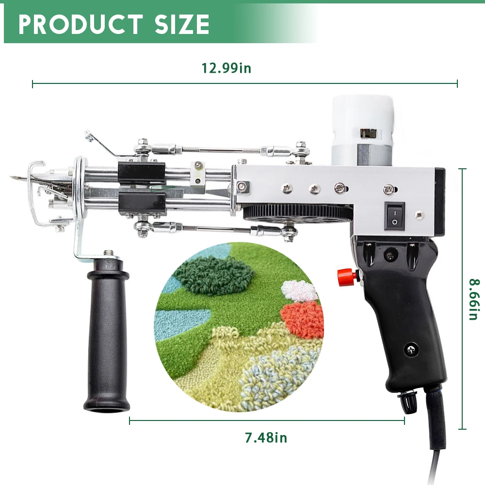 Carpet Tufting Gun Machine And Accessories Cloth Backing Fabric Back Cloth Rug Clipper Wool  Yarn Ball Wood Frame Tufting World