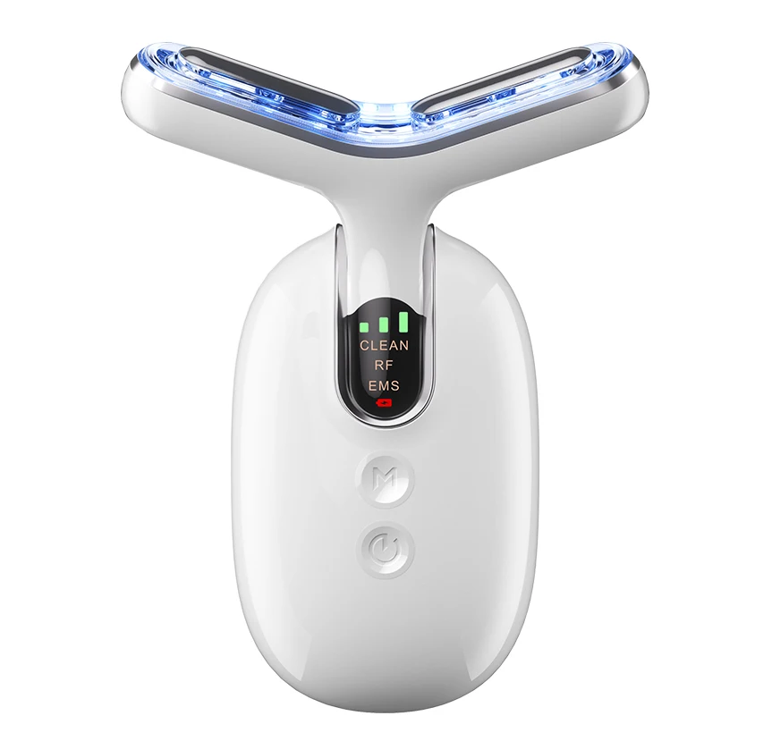 Hot & Cold Neck Face Beauty Massager Device Skin Tightening  Lifting Woman Anti-wrinkle Frequency Vibration Face Devices