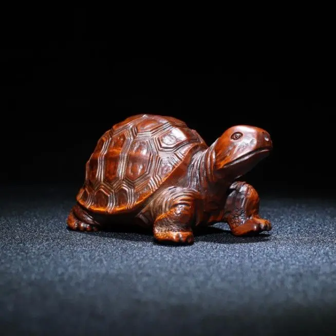 Hand Carved Wood Brazil turtle sea turtle Statue Figurine Desktop Ornaments Home Decoration