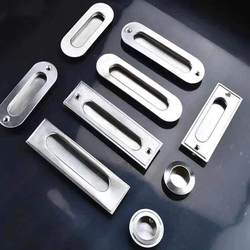 

Ручка для выдвижных ящиков и шкафов из нержавеющей стали: скрытая, плоская, круглая, маленькая, накладная, квадратная фурнитура