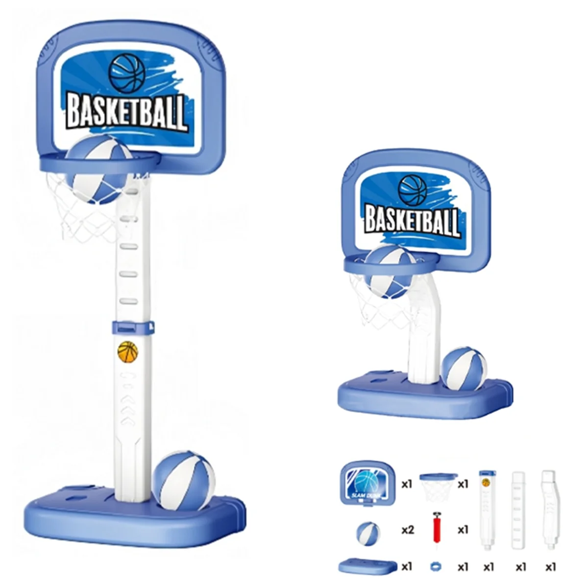 Pool Basketball Stand, Oversized Pool Toy for Poolside Water Basketball Games, Pool Games Water Basketball