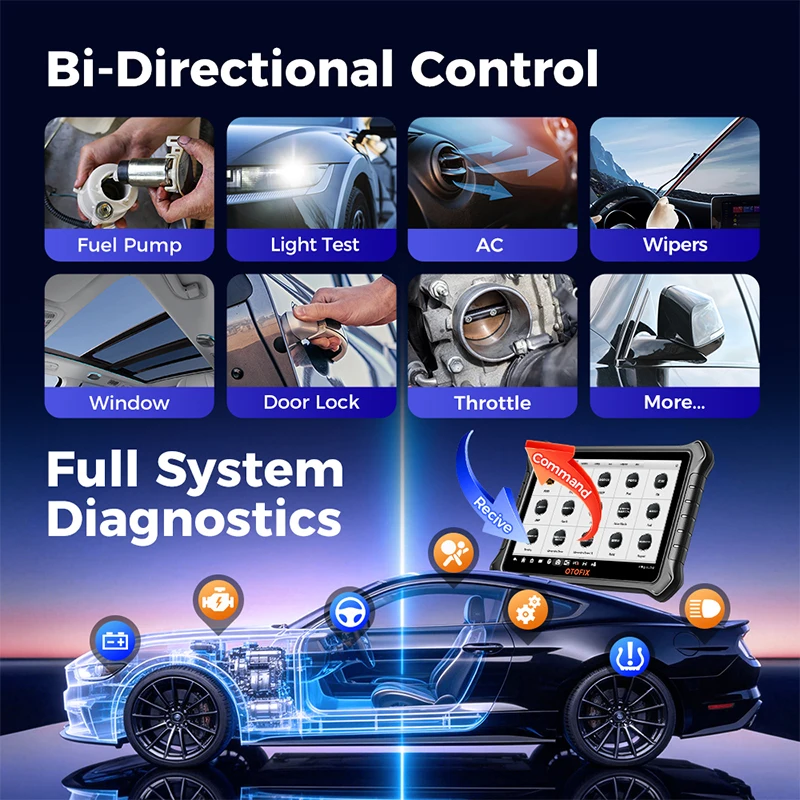 OTOFIX Automotive Diagnostic Scan Tool D1Max2 Bi-Directional Scanner ECU Coding DoIP & CANFD 2 Years Update Upgraded of D1 MAX