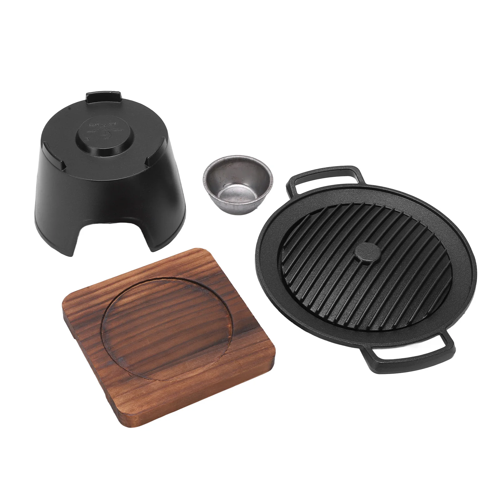 Portable Mini Grill  Die Cast Aluminum Mini BBQ Grill Easy To Assemble Compact Structure for Camping for Picnics for Traveling