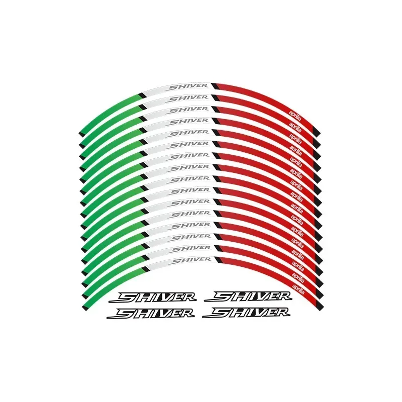 FOR Aprilia Shiver 750 900 Motorcycle Parts Contour Wheel Decoration Decal Sticker Red -3 Moto