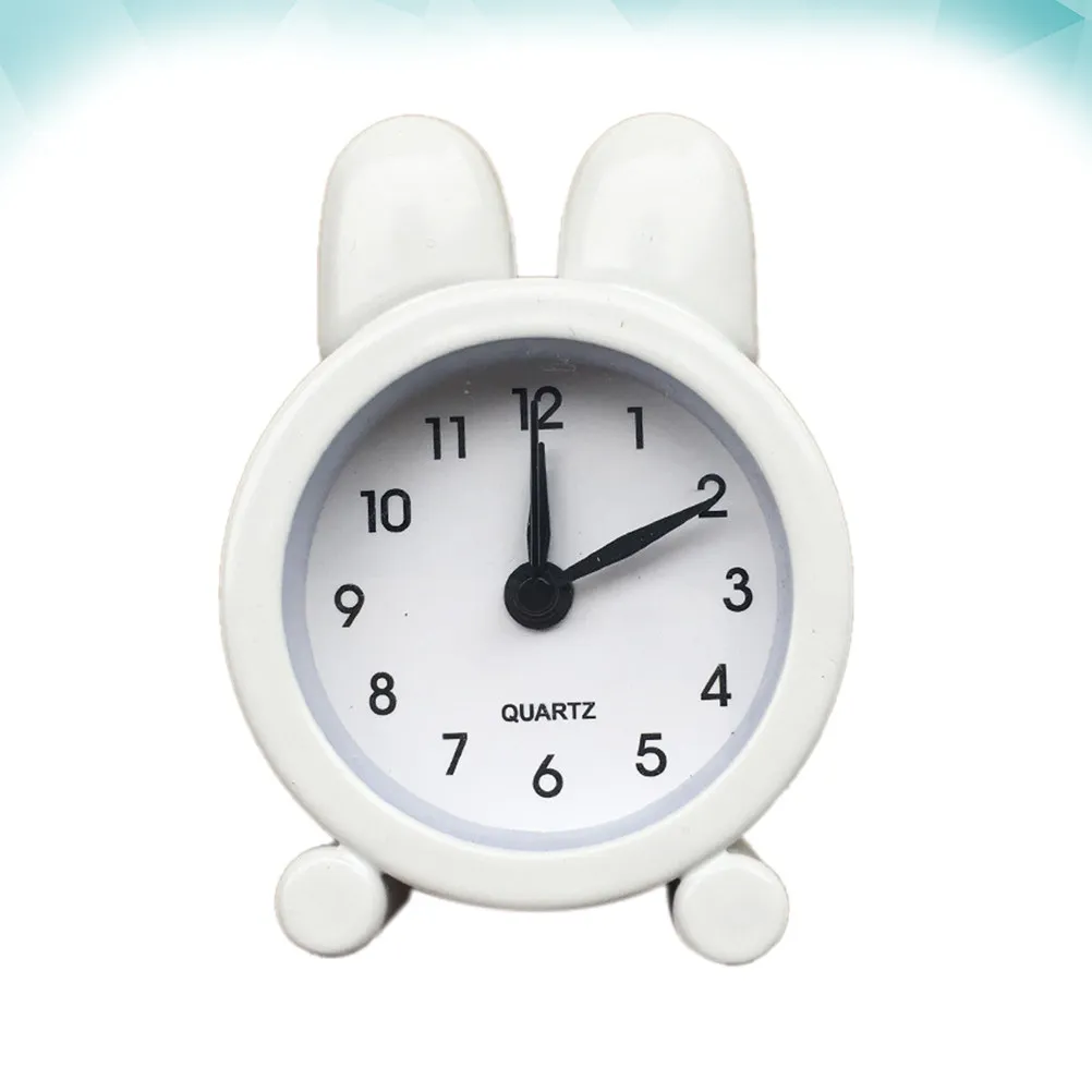 1Pcs Mini Metal Alarm Clock Premium Desktop Bedside Clock Silent Non-Ticking Design for Students Home Dorm Room Decoration