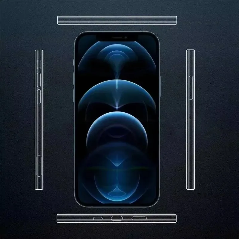 3/1Set Border Frame Protective Films for iPhone 16 Pro Max/16 Plus Thin Clear Side Film Screen Protector for iPhone 15 Pro 14