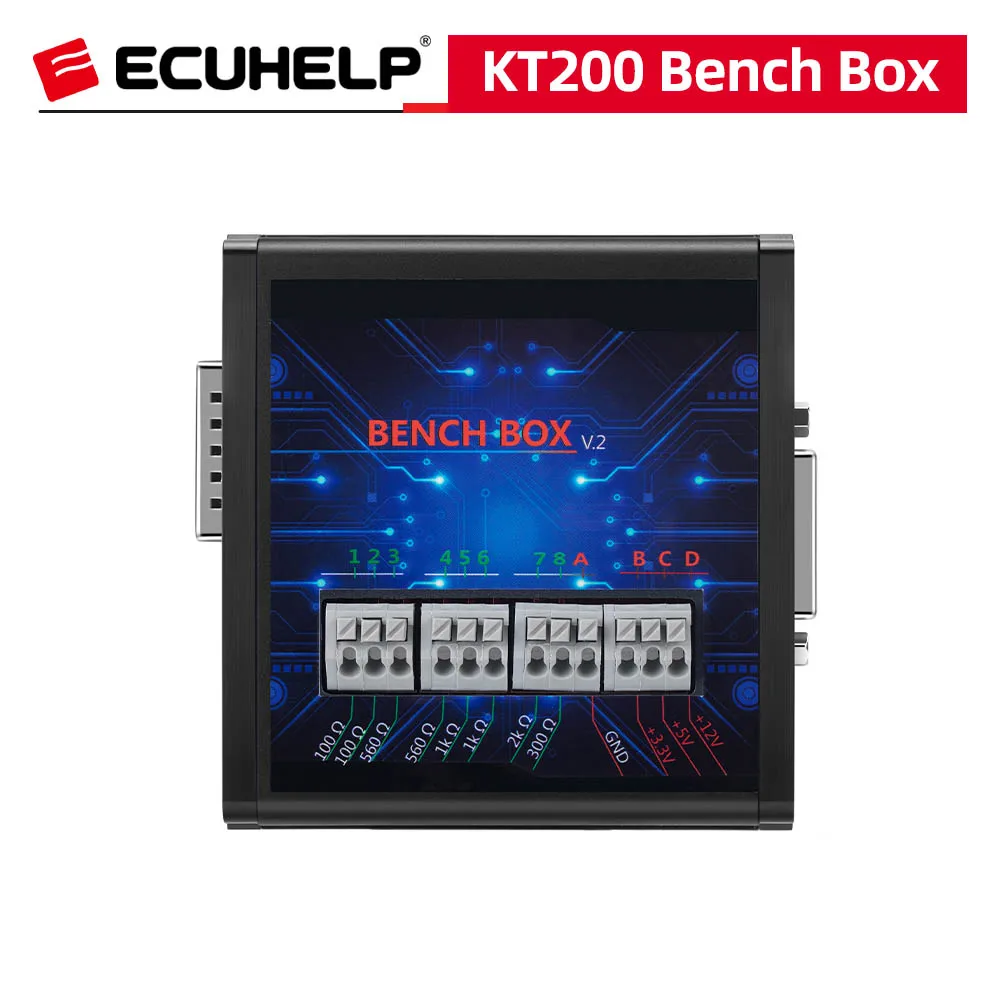 

ECUHELP KT200 KT200II Настольный ящик для ECUHELP KT200 KT200II ECU Programmer Tool Автомобиль Грузовик Трактор Лодка Мотоцикл на скамейке