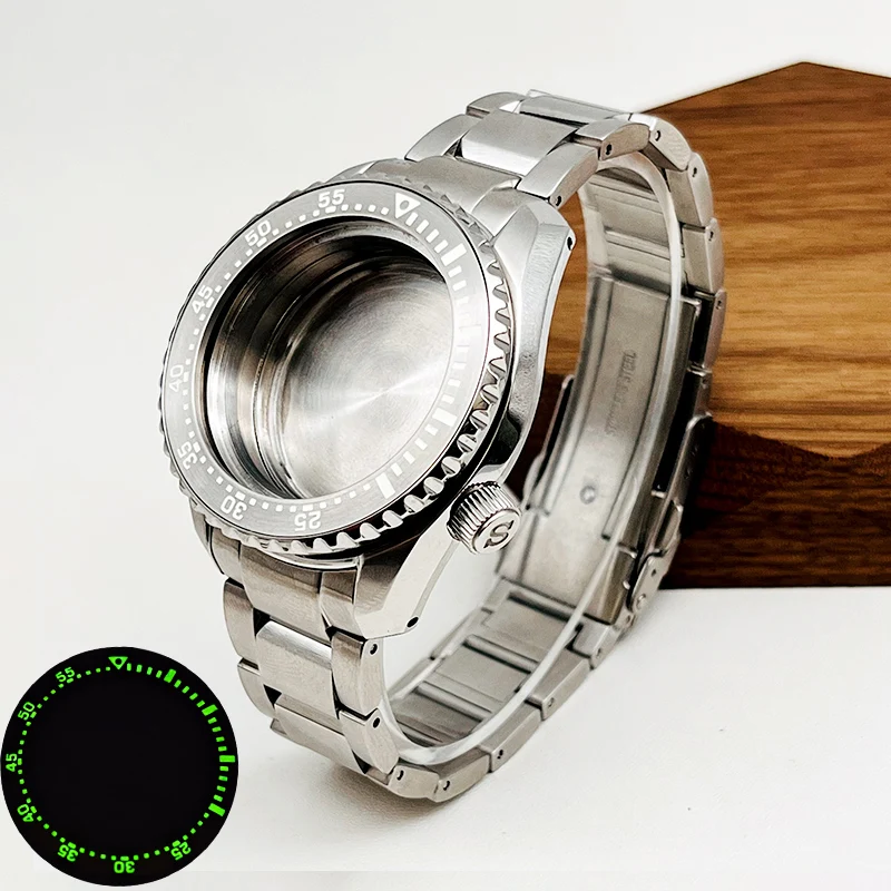 Mod NH35 SPB185 Watch Case Add Bracelet Set Fit For NH34 NH35 NH36 Automatic Movement SPB185 SPB187 Watch Case and 20mm Band Kit