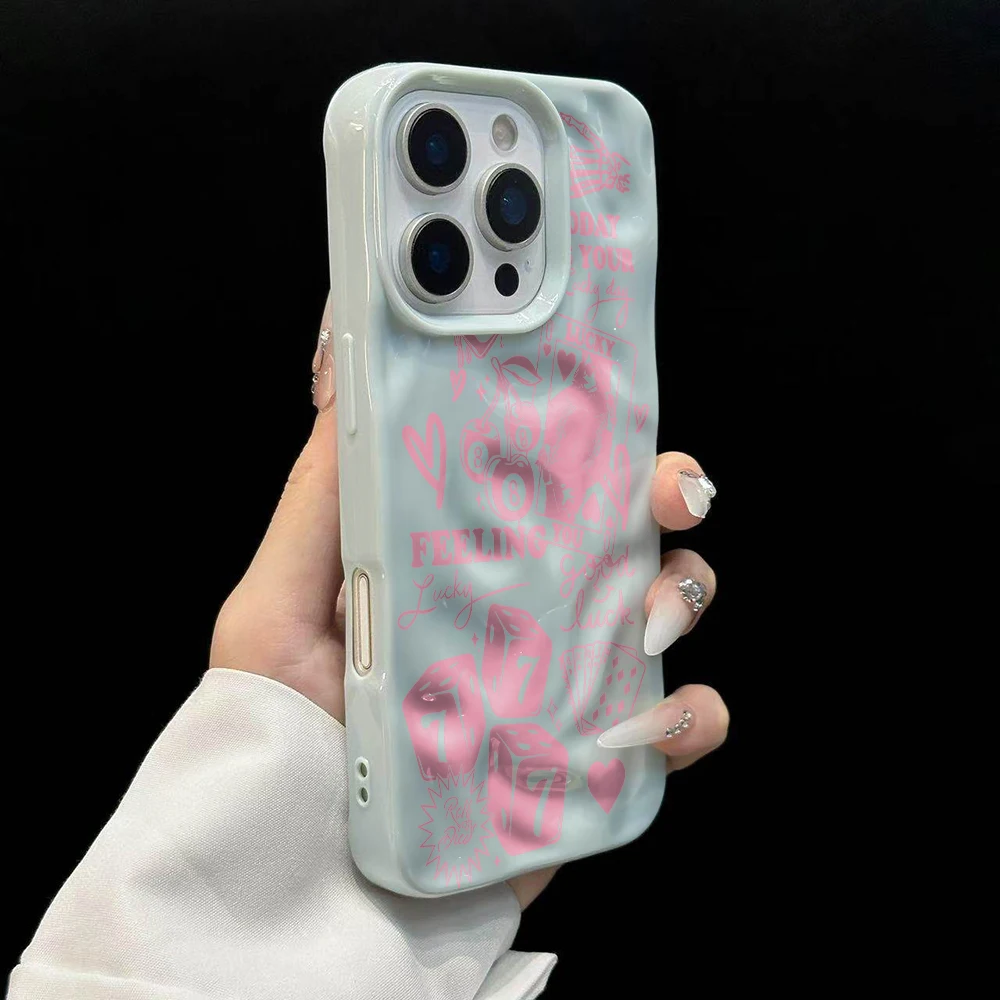 Good Luck Las Vegas Fashion Handyhülle für iPhone 17 16 15 14 13 12 11 Pro Max 14 Plus 17Air Falten-Wellen-Soft-Silikonhülle – Detail 10