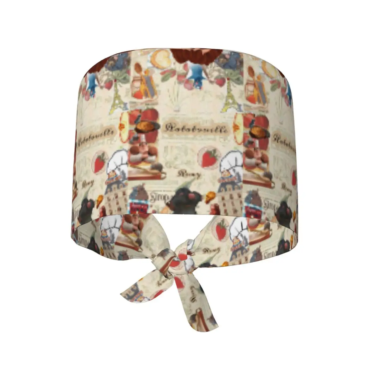 Scrub Caps Ratatouille Nurse Hat For Men Women Tie Back Working Cap Comfortable Design Medical Cap