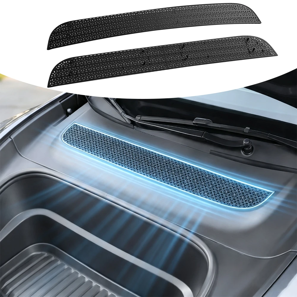 For Tesla Model Y Juniper Model YL Car Insect-proof Net Front Trunk Dustproof Air Intake Vent Grille Filter Protective Cover