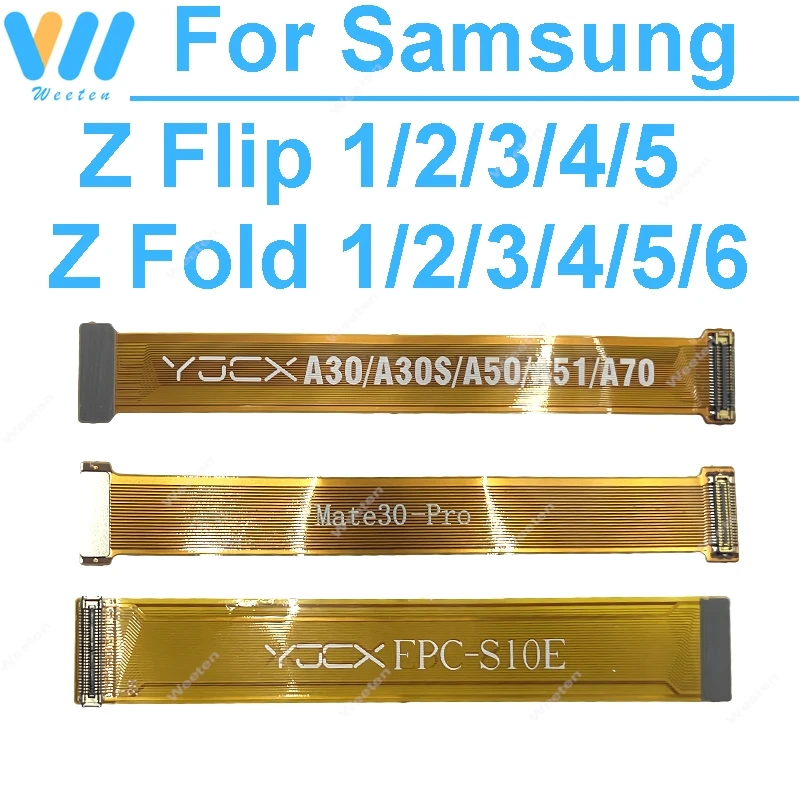 

Удлинитель гибкого кабеля для тестирования ЖК-экрана для Samsung Galaxy Z Flip 1 2 3 4 5 Z Fold 1 2 3 4 5 6 Детали гибкой ленты для ЖК-дисплея