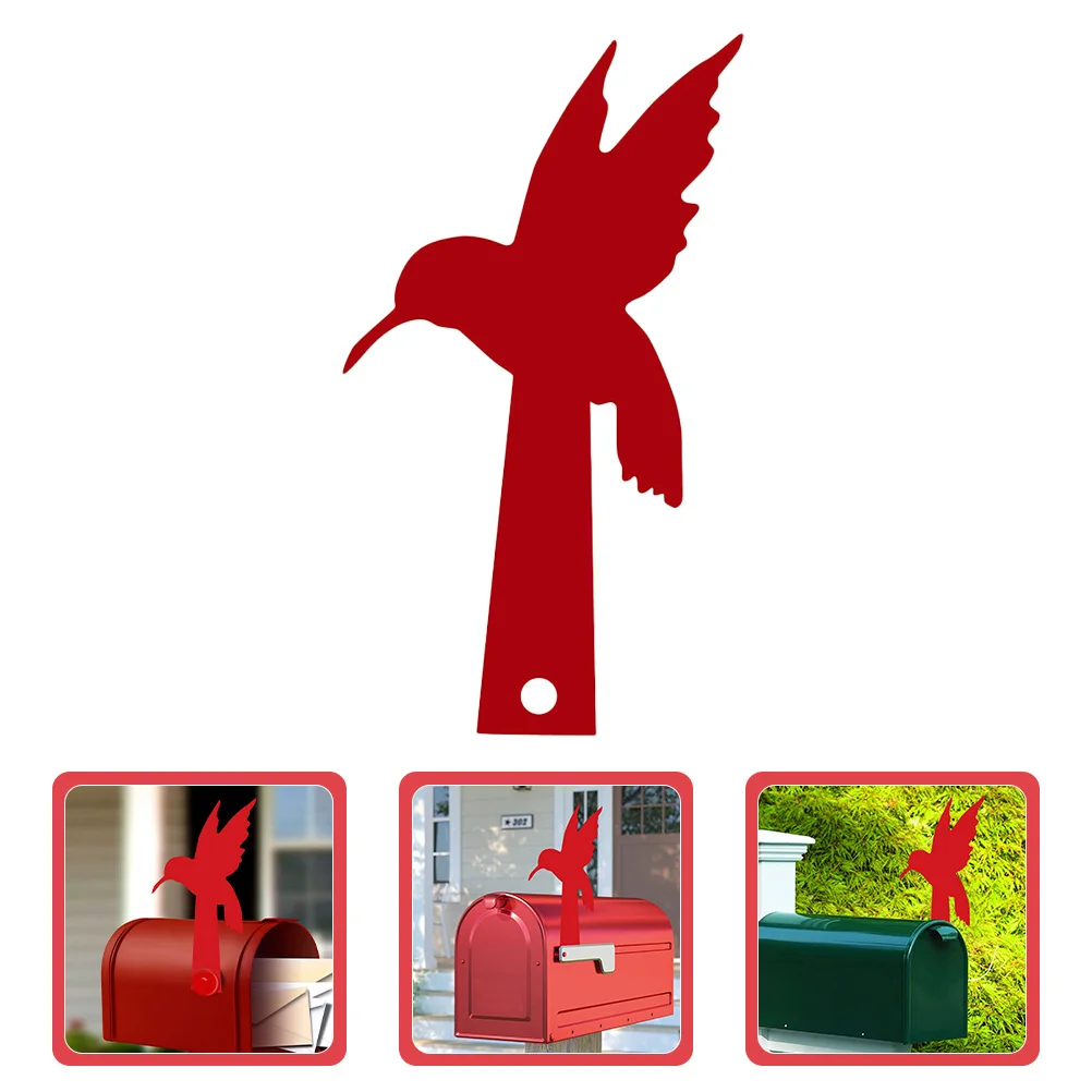 

Acrylic Bird Mailbox Decoration Flag Unique Artistic Design for Yard Garden Mail Box Decorative Sign Replacement