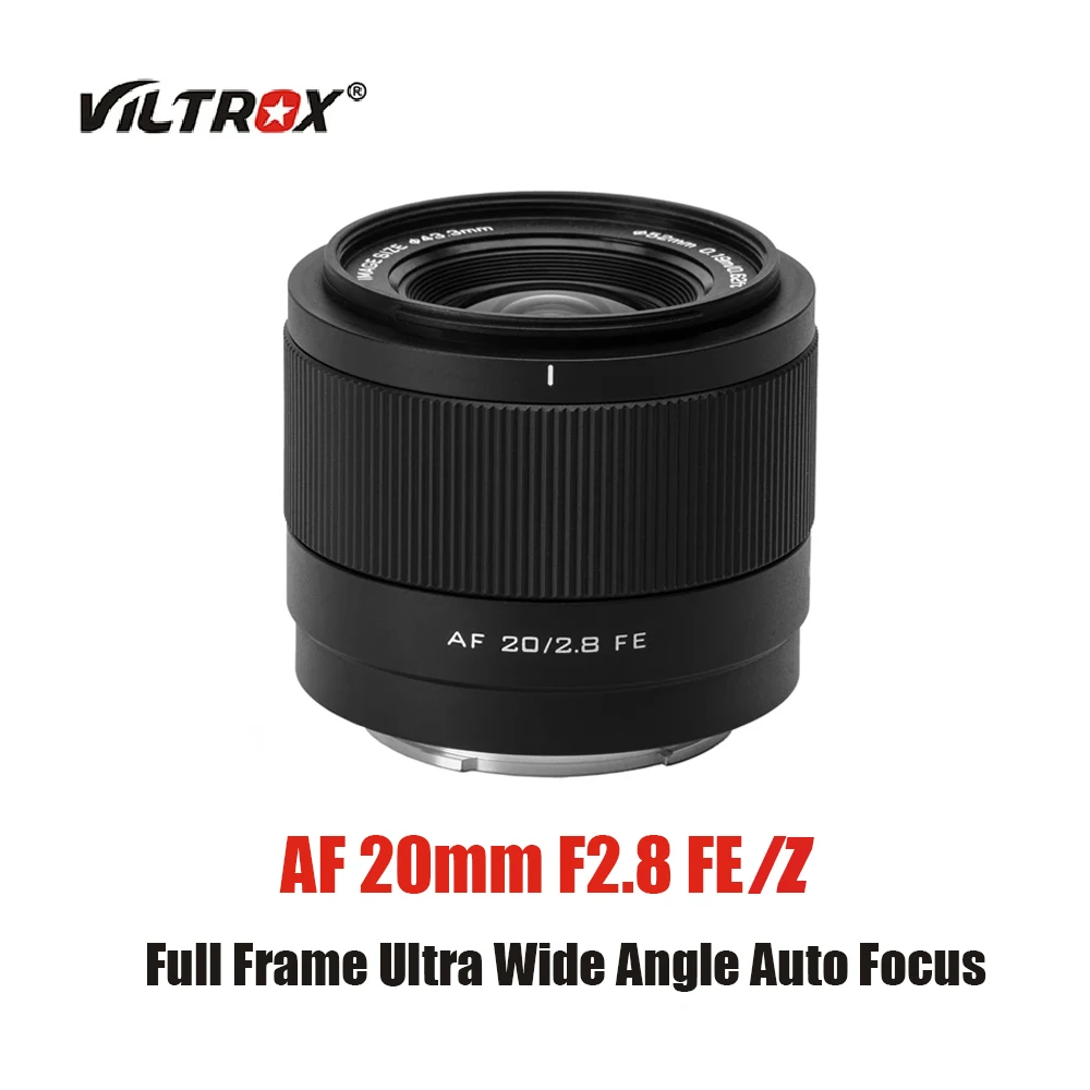 

VILTROX AF 20mm F2.8 FE/Z Auto Focus Camera Lens Full Frame Ultra Wide Angle Lens For Sony ZV-E1 A7RV ZV-E10 A7C FX30 Camera