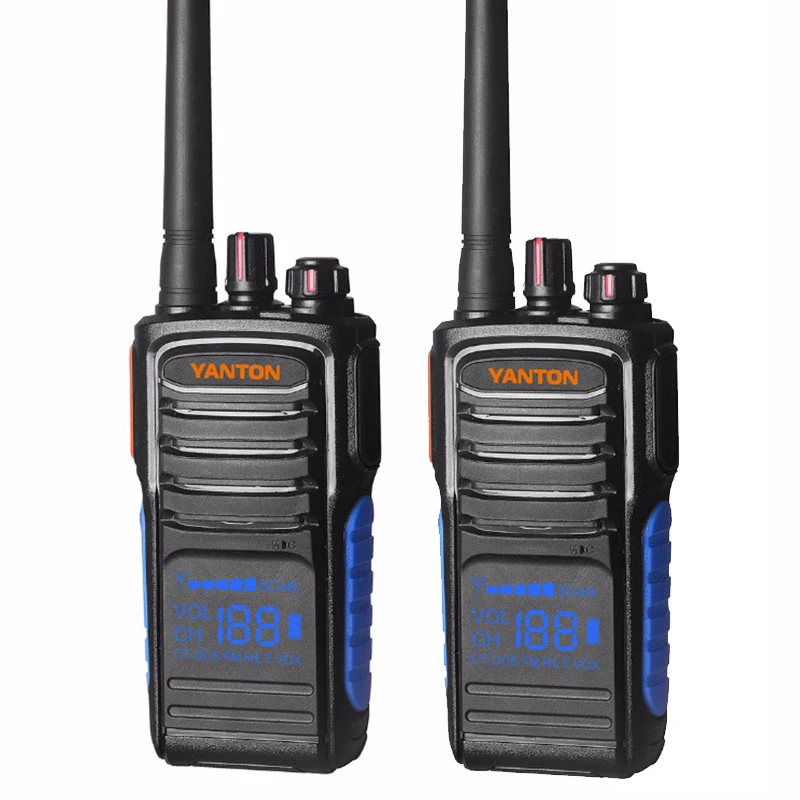 YANTON T-328 Walkie Talkie 5W Long Range Radio software encryption walkie talkie With 1500Mah Battery Protable Handheld