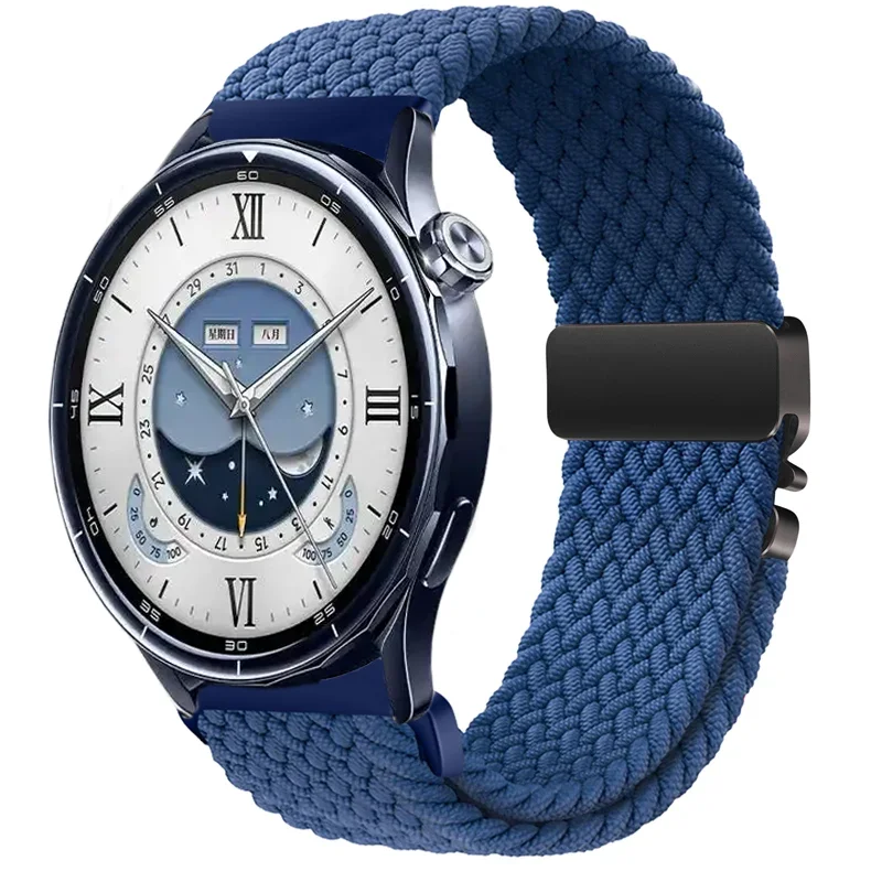 20/22mm Nylon Braided Loop Band for Xiaomi Watch S5 5 S4-3 Parachute Buckle Bracelet OPPO Watch S X3 X2 Oneplus Watch 4 3 Strap