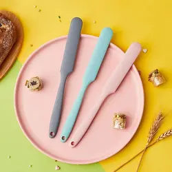 Small silicone spatula Silicone spatula Cream butter mixing knife Jam cake baking tools DIY
