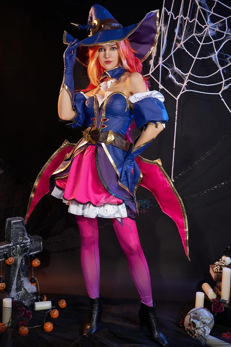 Game LOL Miss Fortune Cosplay Costume Halloween Outfits Party Outfit Women Anime Dress