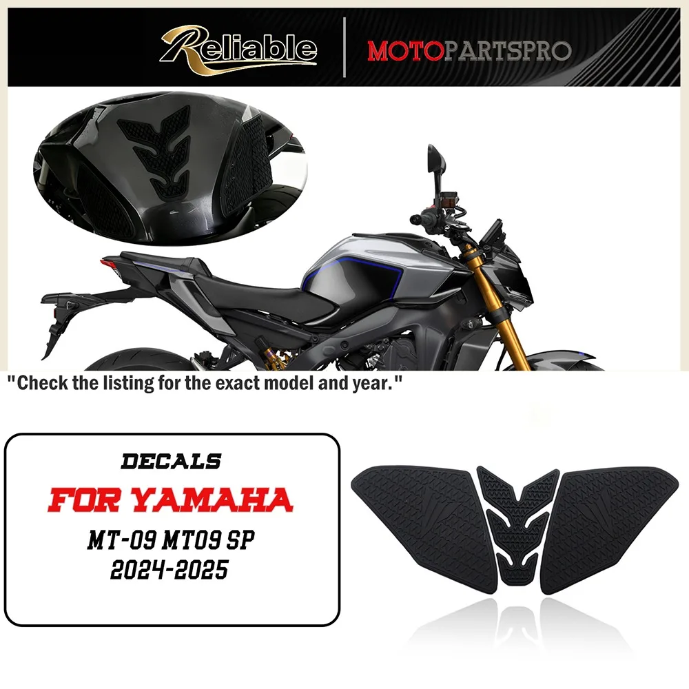 

For YAMAHA MT-09 MT09 SP 2024-2025 MT09 SP New Motorcycle Non-slip Side Fuel Tank Stickers Waterproof Pad Rubber Sticker
