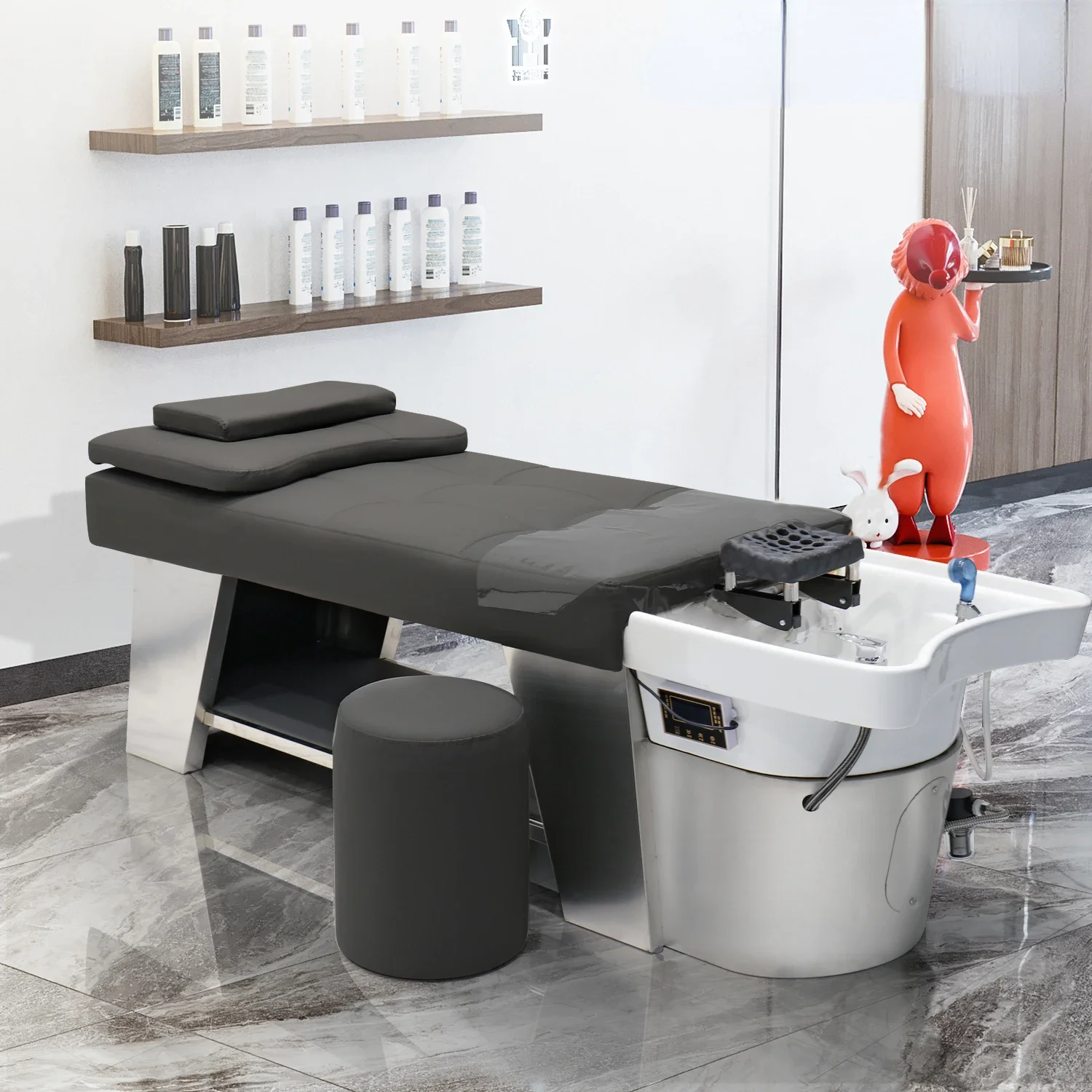 

Water Circulation Shampoo Chairs Fumigating Simple Beauty Salon Chair Hair Washing Muebles Japanese Head Spa Bed Shop Furniture