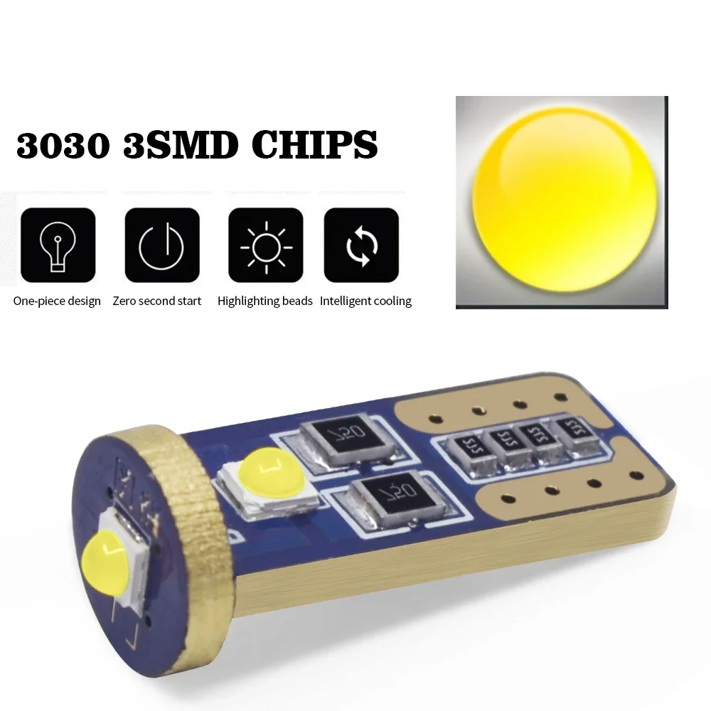 2 قطعة T10 W5W WY5W 501 2825 168 جودة عالية 3030 3smd LED سيارة القراءة قبة أضواء مصابيح ماركر السيارات إسفين الذيل مصابيح جانبية 12 فولت