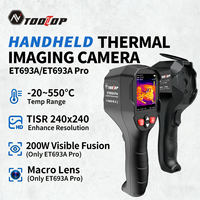 TOOLTOP Handheld TISR 240x240 Infrared Thermal Camera 200W Visible Light Fusion Photo & Video Taking Automotive Thermal Imager