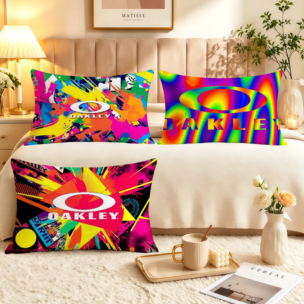 Fashion Classic Brand Cool O-OakleyS Retro Soft Rectangle Pillowcover Home Sofa Living Room Decor Dorm Bed Hogar Pillowcase Gift