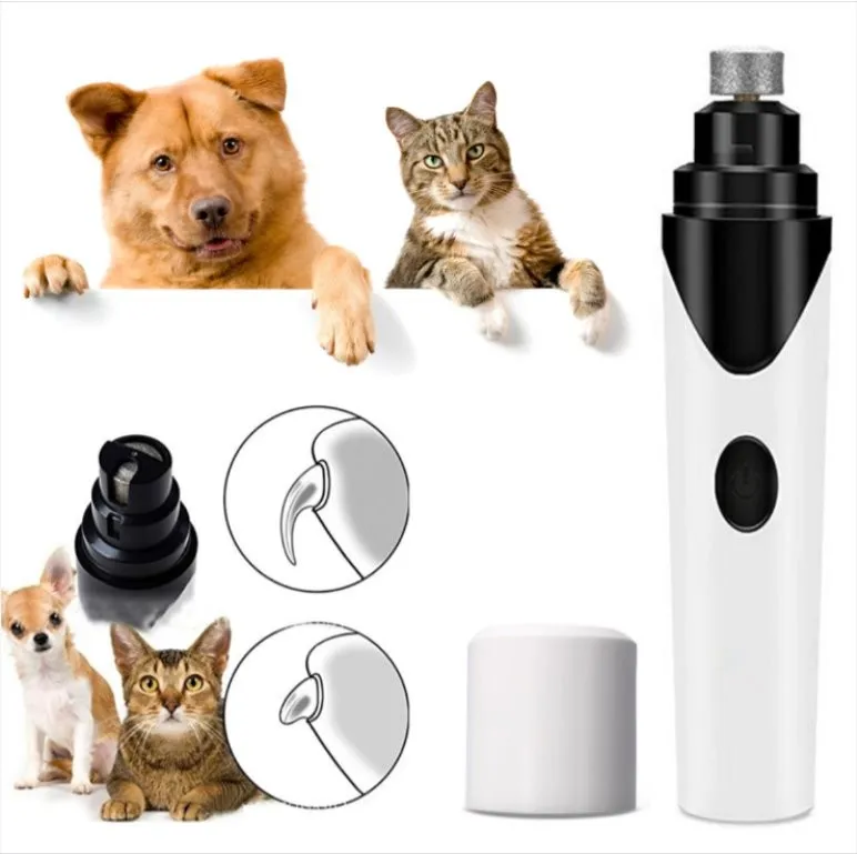 

Pet Electric Nail Clippers Grinders Quiet USB Charging Cat Paws Nail Grooming Trimmer Tools Pet Nail Grinders Grooming Supplies