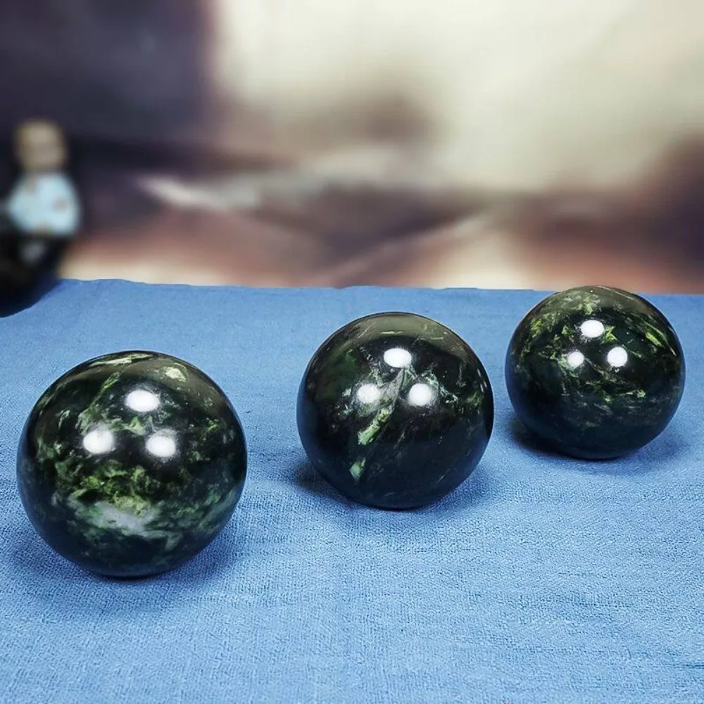 Dark Green Meditation Crystal Ball - Spiritual Energy - Treatment - Home Decoration Gift