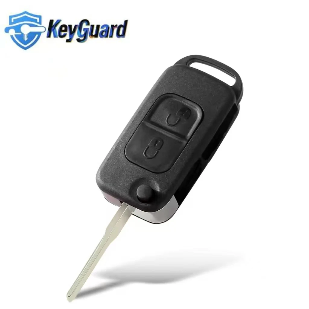 メルセデス・ベンツ SLK E113 A C E S W168 W124 W202 W203用キーガード1/2/3/4ボタンフリップ折りたたみ式カーリモートキーシェル、オートキーケース