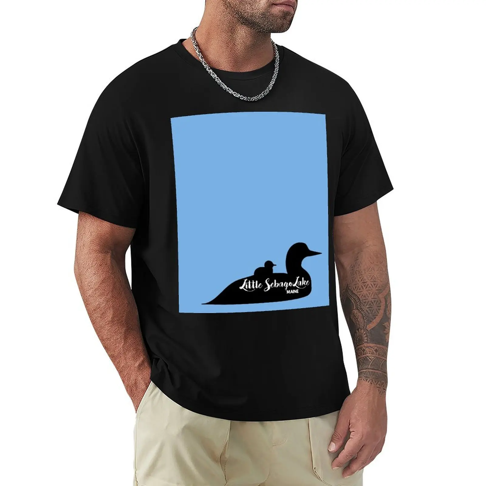

Little Sebago Lake Loon Logo T-Shirt Quick Dry Fishing T-Shirt