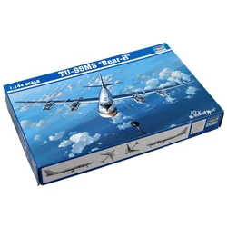 Trumpeter 03904 1/144 Russian Tu95 Tu-95MS Bear H Strategic Bomber Aircraft Assembly Plastic Toy Gift Model Building Kit