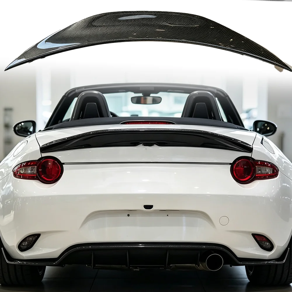 for Mazda MX-5 Miata ND 2017-2024 original carbon brazed rear spoiler 2017-2024 luggage compartment spoiler racing accessories