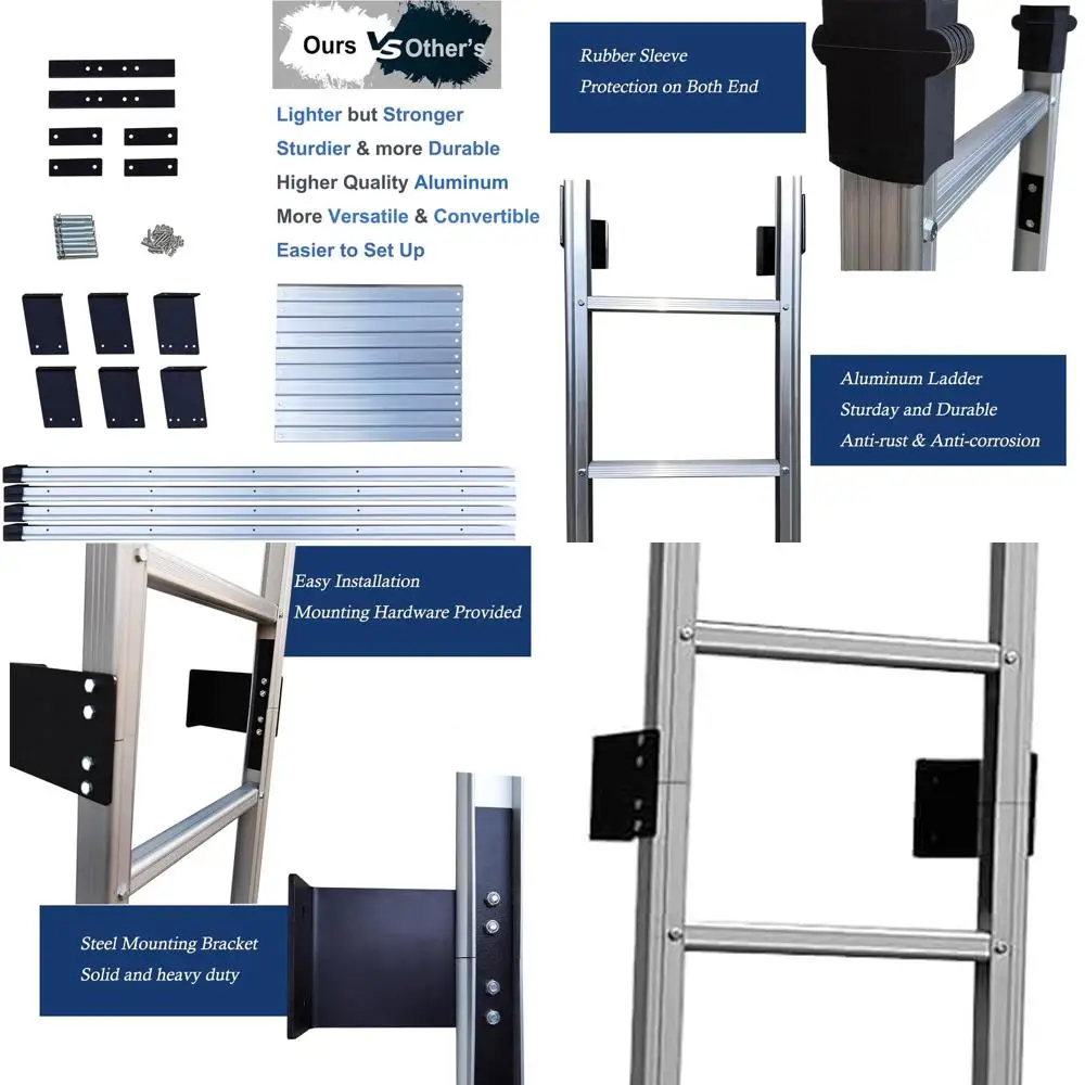 

Лестница в подвале, 10 стоек, алюминиевая оконная лестница высотой 9 футов, лестницы для пожарной эвакуации в влажных условиях с грузоподъемностью до 5