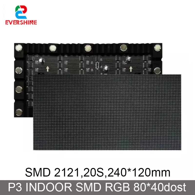 

Indoor LED full-Color Soft Module P3 240*120 RGB SMD2121 Light 80*40 Pixels 20Scan LED Display Matrix panel Module Video Wall