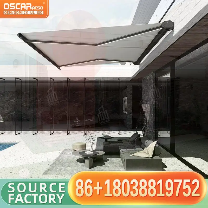 Heavy Duty Retractable Arm Awning for Door Window in Outdoor and Patio Resort and Garden Retractable Awning