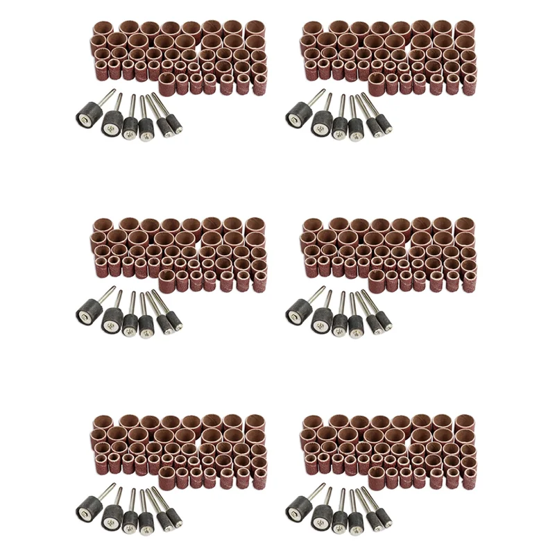 

BHTS-306Pcs Sandpaper Ring Grinding Head Sandpaper Roll Metal Derusting Polishing Round Play DIY Grinding Wheel